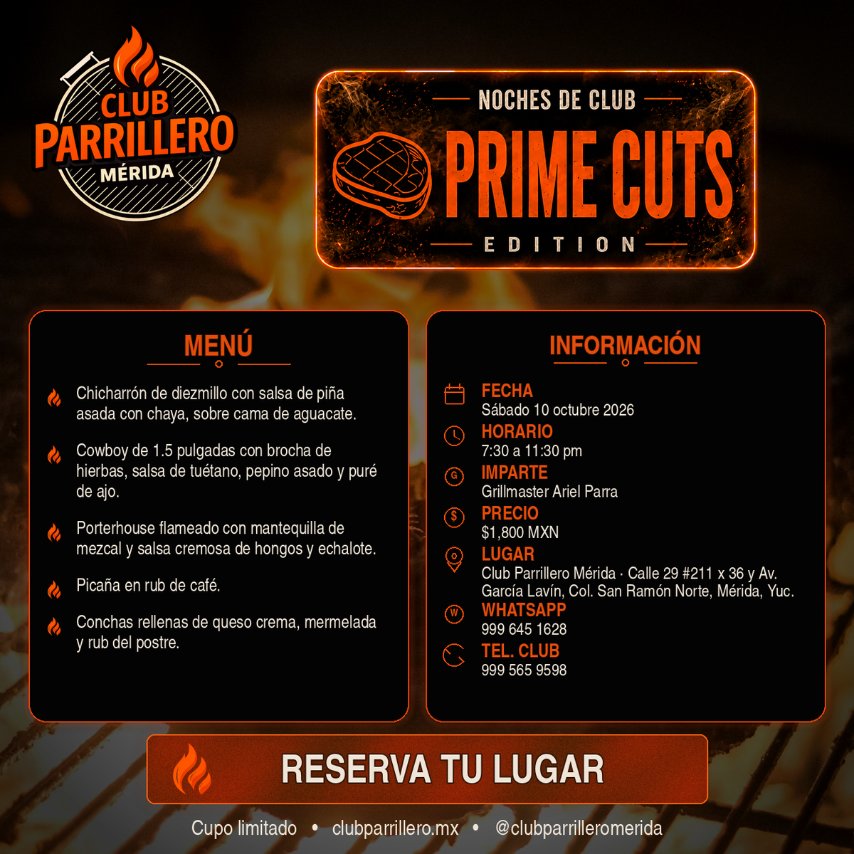 Noche de Club: Prime Cuts Edition | 10 Octubre