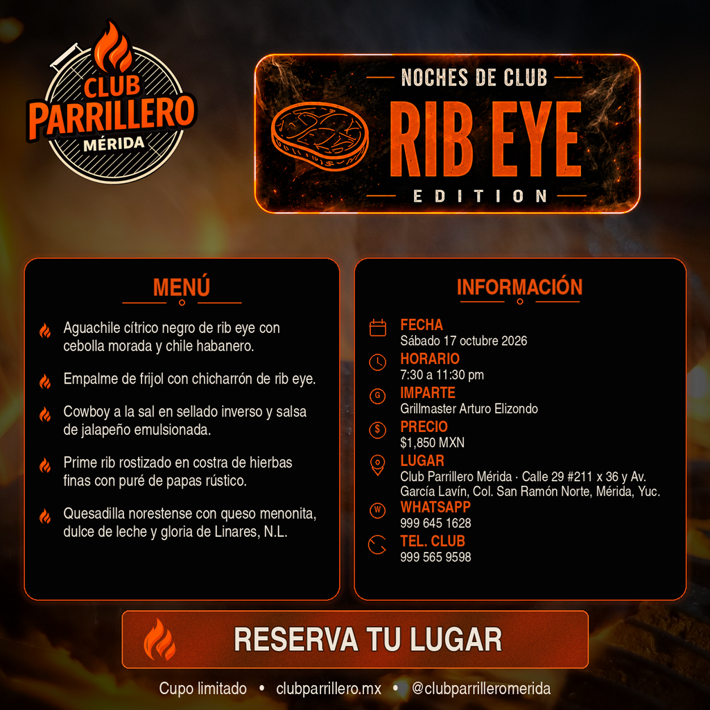Noche de Club: Rib Eye Edition | 17 Octubre