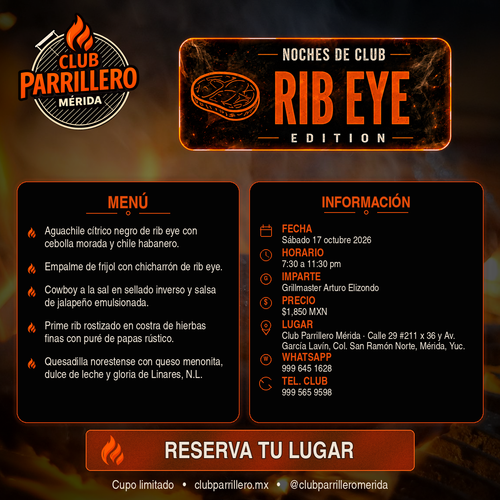 Noche de Club: Rib Eye Edition | 17 Octubre