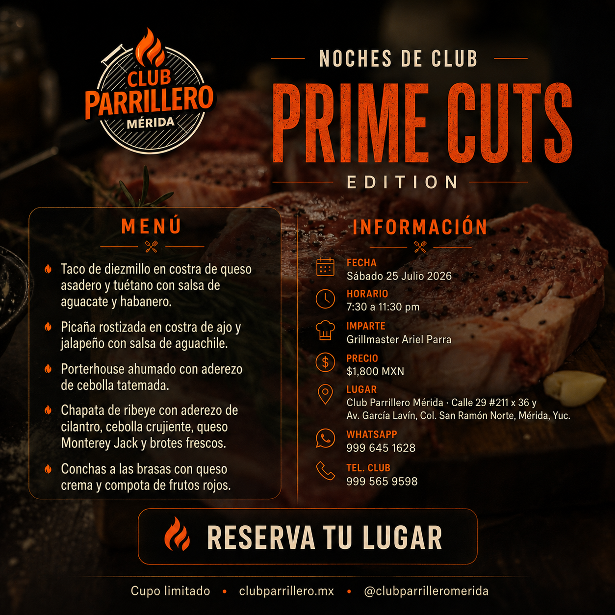 Noche de Club: Prime Cuts Edition | 25 julio